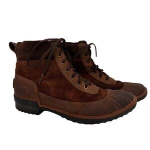 UGG Women's Brown Suede Leather Cayli Duck Boot Shoes Size 7